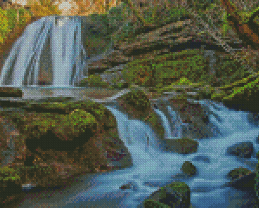 Malham Janets Foss Waterfall Diamond Paintings