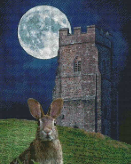 Moon Hare Art Diamond Paintings