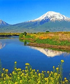 Mount Ararat Springtime Diamond Paintings