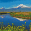 Mount Ararat Springtime Diamond Paintings