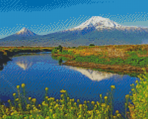 Mount Ararat Springtime Diamond Paintings