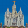 Mount Tibidabo Church Building Diamond Paintings