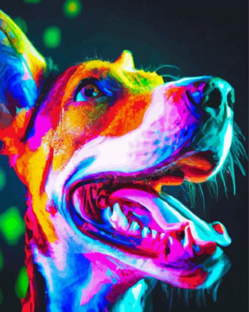 Neon Dog Diamond Paintings