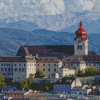 Nonnberg Abbey In Austria Diamond Paintings