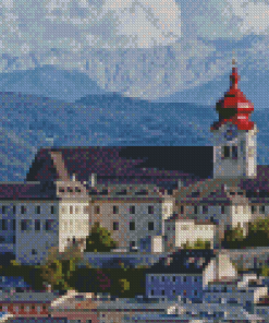 Nonnberg Abbey In Austria Diamond Paintings