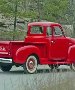 Old Red Truck Diamond Paintings