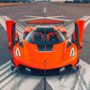 Orange Koenigsegg Agera Sport Car Diamond Paintings