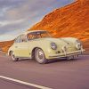 Porsche 356 Car On The Road Diamond Paintings