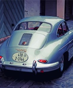 Porsche 356 In Alley Diamond Paintings