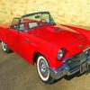 Red Classic 57 Thunderbird Diamond Paintings