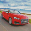 Red Audi S5 Cabriolet Diamond Paintings