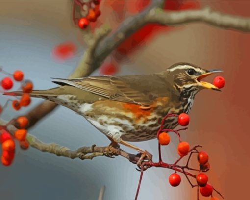 Redwing Bird Diamond Paintings