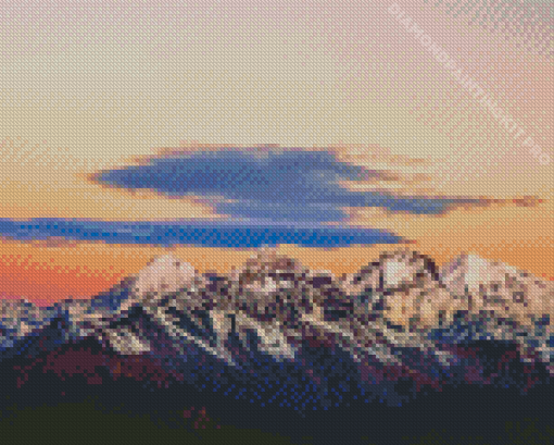 Sunset On Himalayas Diamond Paintings