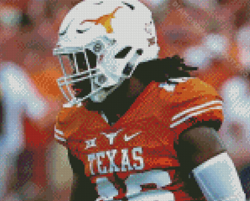 Texas Longhorns American Footballer Diamond Paintings