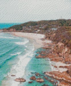 Wategos Beach Landscape Diamond Paintings