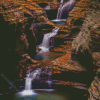 Watkins Glen State Park Waterfall Diamond Paintings