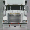 White Mack Truck Diamond Paintings