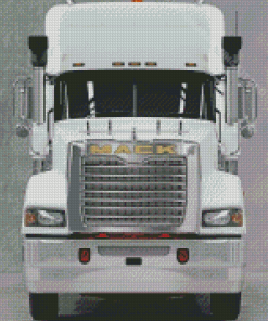 White Mack Truck Diamond Paintings