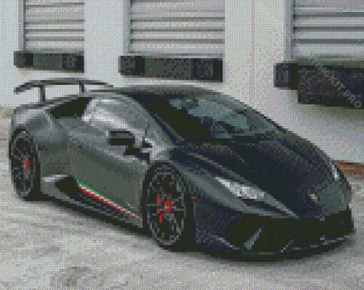 Aesthetic Black Lamborghini Diamond Paintings