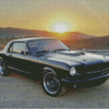 Black Ford Mustang 65 Diamond Paintings