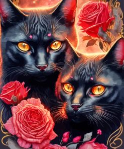 Black Cats Diamond Paintings