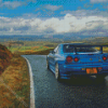 Blue Nissan GTR R34 Diamond Paintings