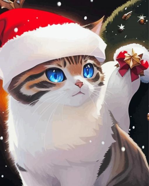 Christmas Cat Diamond Paintings