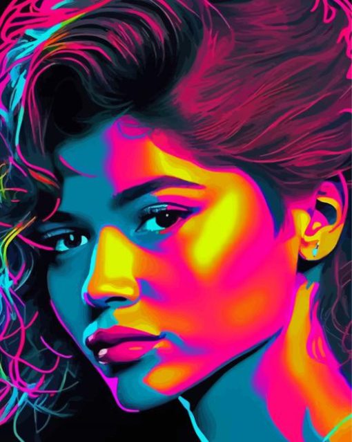 Colorful Zendaya Diamond Paintings