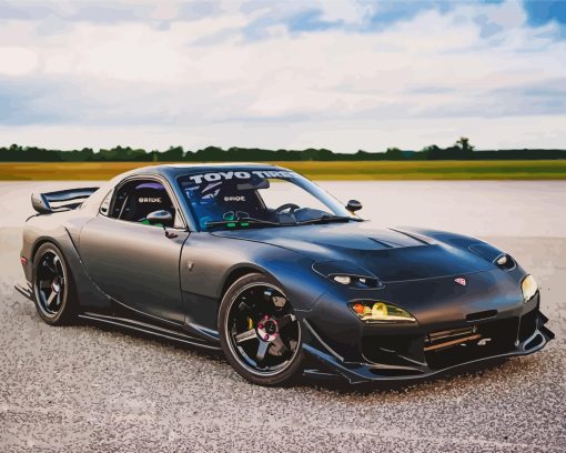 Cool Mazda RX7 Diamond Paintings