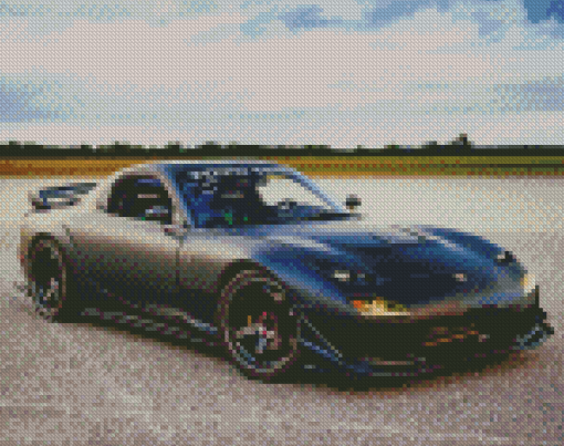 Cool Mazda RX7 Diamond Paintings