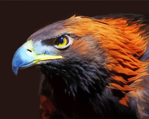 Cool Golden Eagle Diamond Paintings