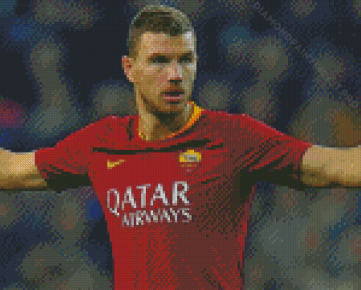 Edin Dzeko Player Diamond Paintings