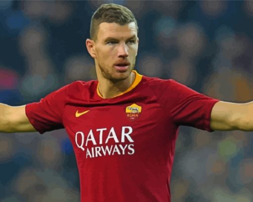 Edin Dzeko Player Diamond Paintings