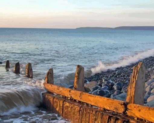 England Westward Ho Beach Diamond Paintings