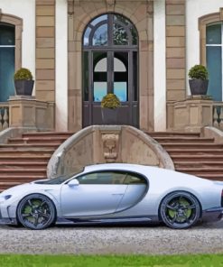 Grey Bugatti Chiron Diamond Paintings