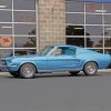 Grey Fastback Mustang Diamond Paintings