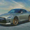 Grey Skyline GTR Car Diamond Paintings