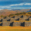 Inca Ruins Landscape Diamond Paintings