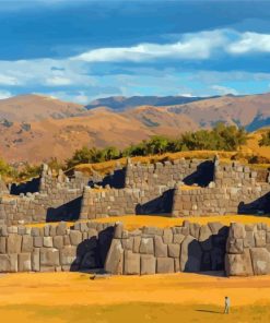 Inca Ruins Landscape Diamond Paintings