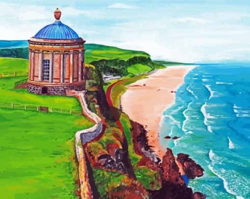 Mussenden Temple Landscape Art Diamond Paintings