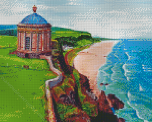 Mussenden Temple Landscape Art Diamond Paintings