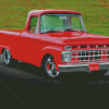 Old Red Ford Truck Diamond Paintings