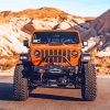 Orange Jeep Gladiator Diamond Paintings