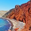 Santorini Red Beach Diamond Paintings