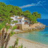 Spanish Beach Scene Diamond Paintings