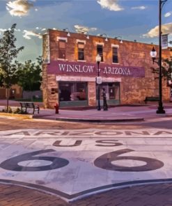 Standing On The Corner In Winslow Arizona Diamond Paintings