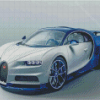 White Bugatti Chiron Diamond Paintings