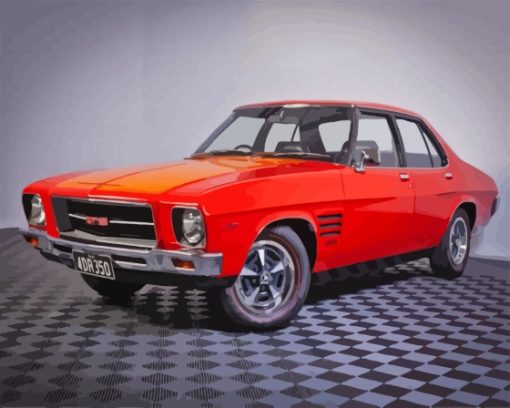 1973 Holden Monaro Red Vintage Car Diamond Painting