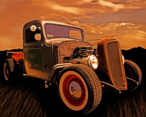 36 Chevy Truck Art Diamond Painting