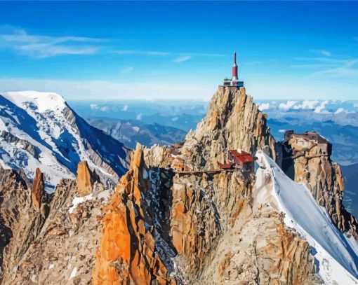 Aiguille Du Midi Chamonix Diamond Painting